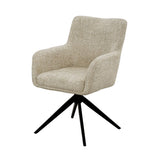Stuhl drehbar Farbe Sand, Esszimmerstuhl drehbar, Breite 62 cm