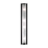 Wand- / Deckenleuchte Metall chrom Glas weiß transparent