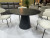 Runder Esstisch schwarz, Tisch rund schwarz, Esstisch rund schwarz, Durchmesser 120 cm