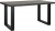 Esstisch anthrazit Betonoptik, Tisch Industriedeisgn Metall, Breite 210 cm