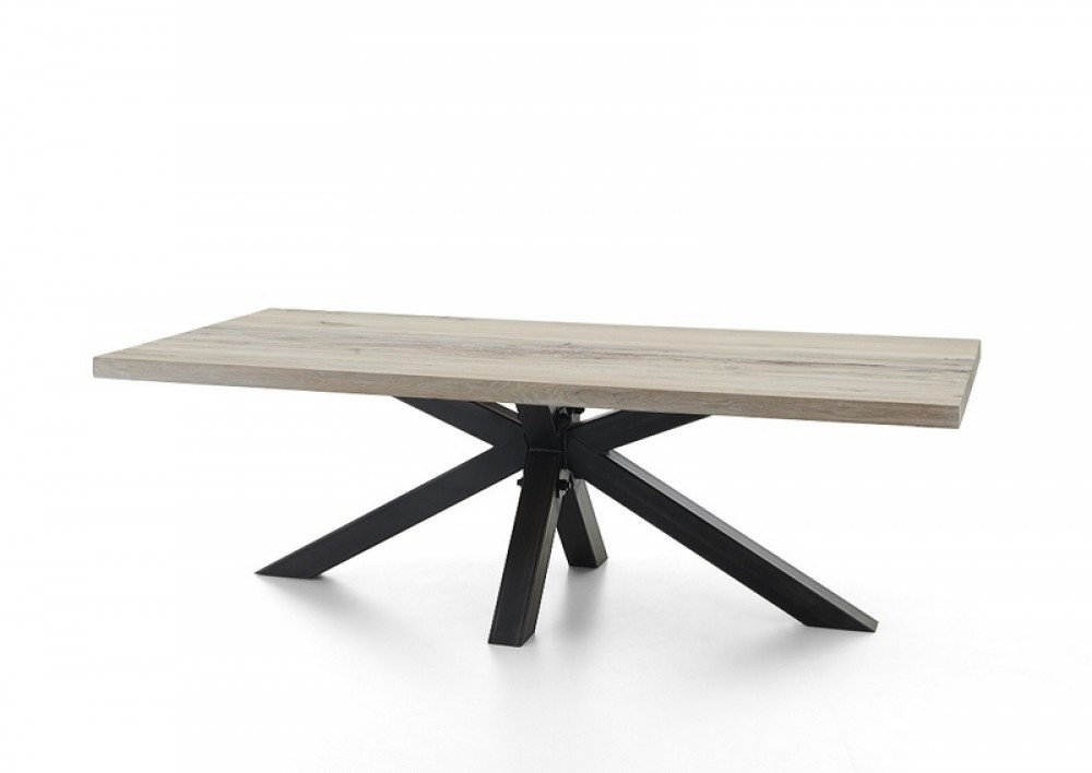 Esstisch Eiche Tischplatte, Industriedesign Tisch Massiv ...