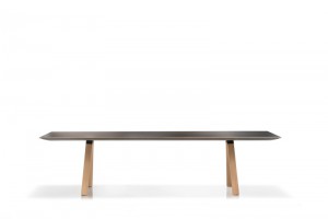 Tisch Eiche-schwarz , Esstisch schwarz, Konferenztisch schwarz, Länge 240 X 100 cm