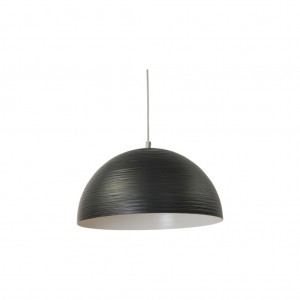 Moderne Hängeleuchte Lampenschirm aus Aluminium, Hängelampe Farbe schwarz, Durchmesser 45 cm